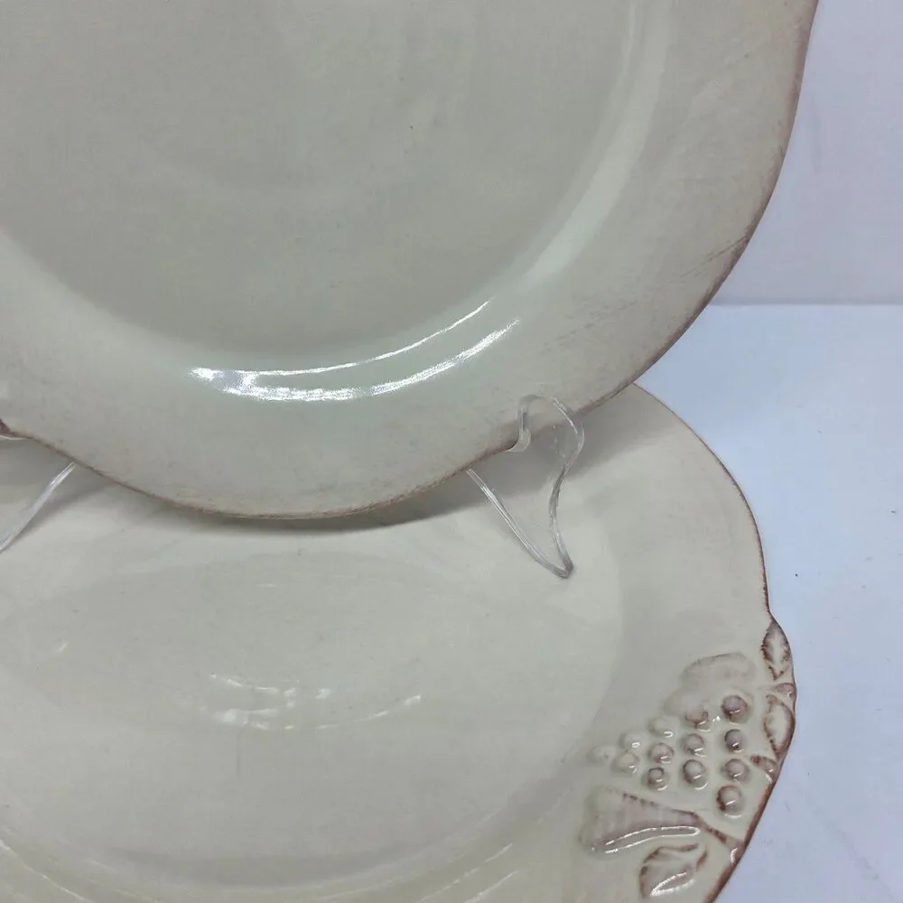 Casafina Casa Stone Madeira Harvest Set Of 2 Vanilla Cream 8 1/2